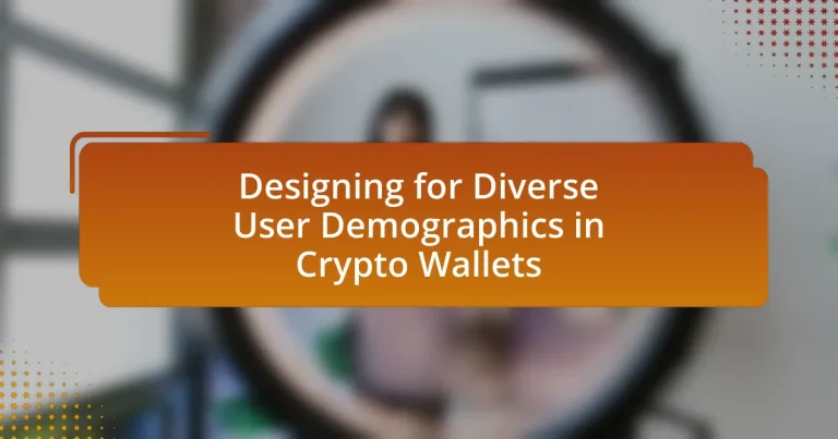 Designing for Diverse User Demographics in Crypto Wallets