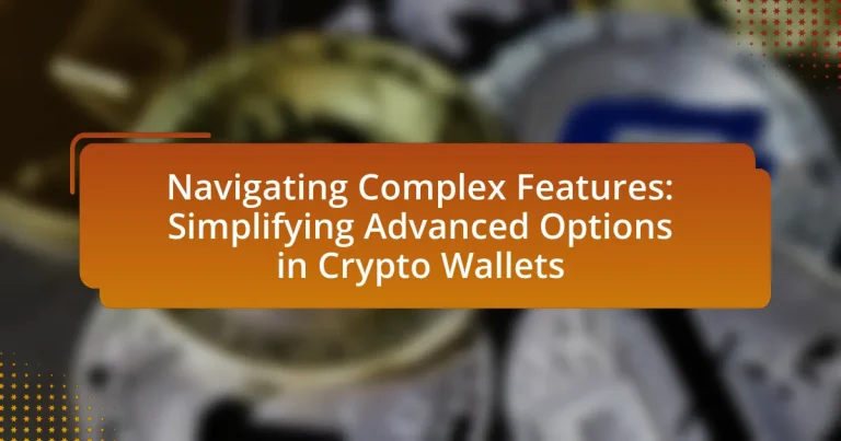 Navigating Complex Features: Simplifying Advanced Options in Crypto Wallets