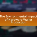 The Environmental Impact of Hardware Wallet Production