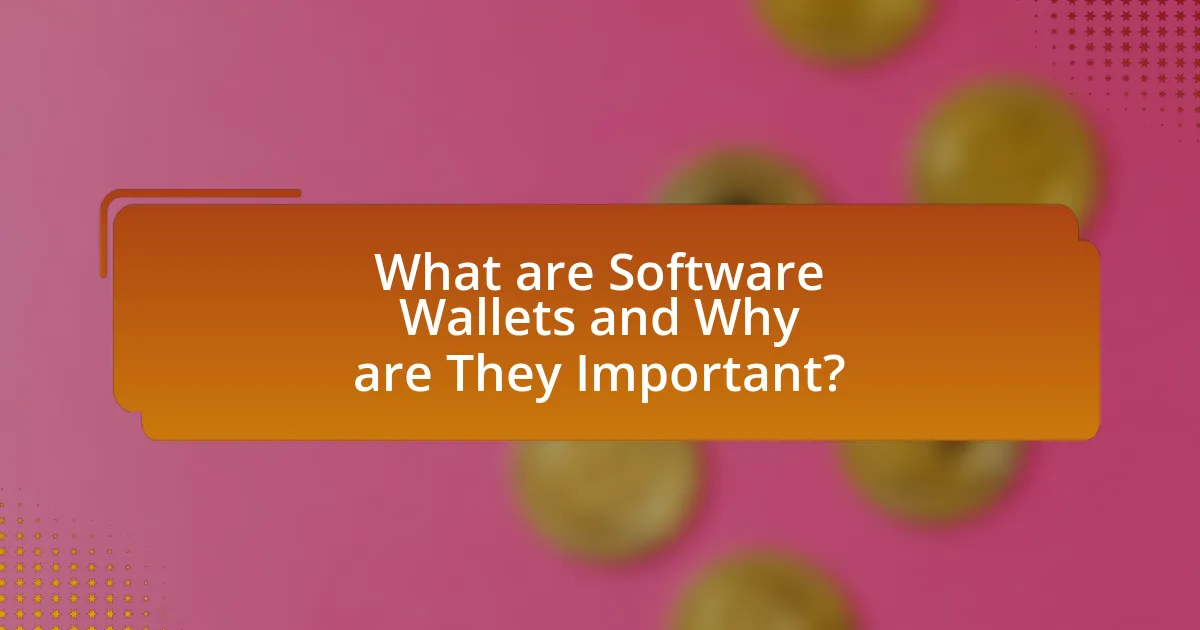 What are Software Wallets and Why are They Important?