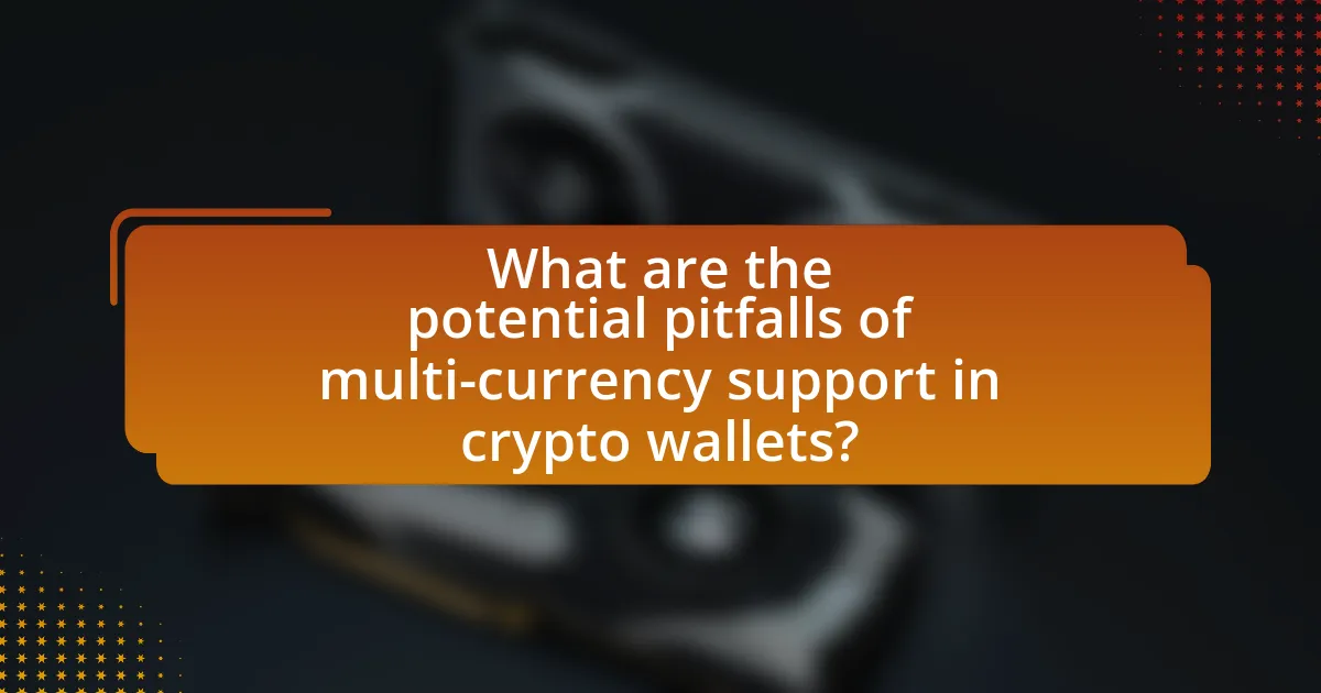 What are the potential pitfalls of multi-currency support in crypto wallets?
