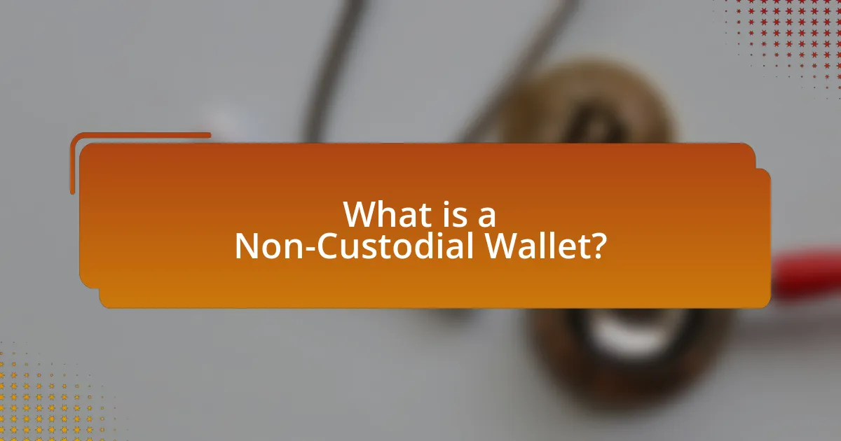 What is a Non-Custodial Wallet?