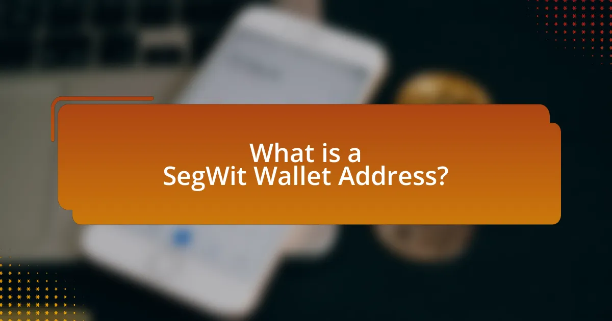 What is a SegWit Wallet Address?